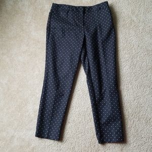 Black and white Polka Pot Ankle Pants